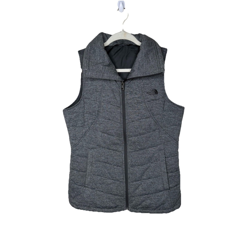 The North Face Pseudio Puffer Vest Women's Size MEDIUM Asphalt Grey Heather